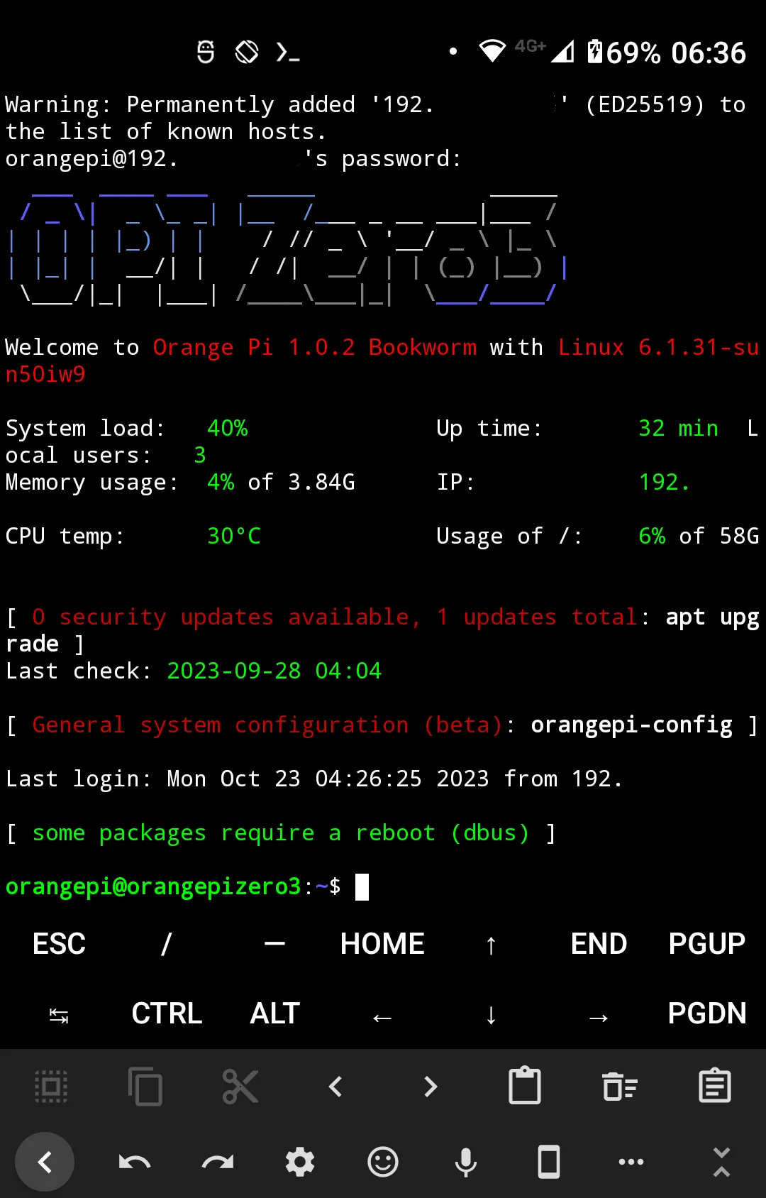 Warning: Remote host identification has changed